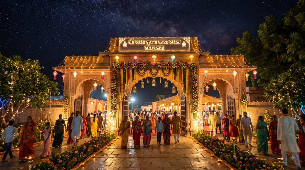 Shri Radha Krishna Katha Sthal Swagatam
